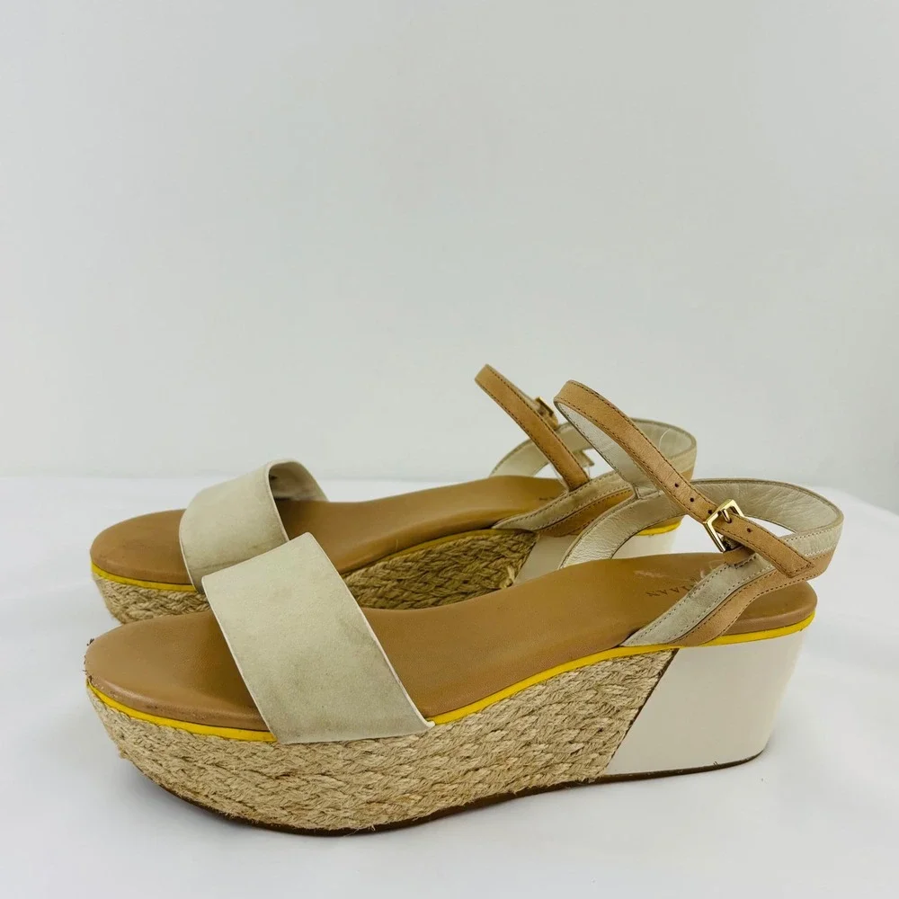 Cole Haan Women's Arden Platform Wedge Sandal Ivory, Size 8.5
